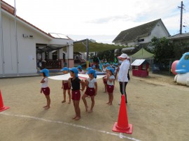 運動会の総練習